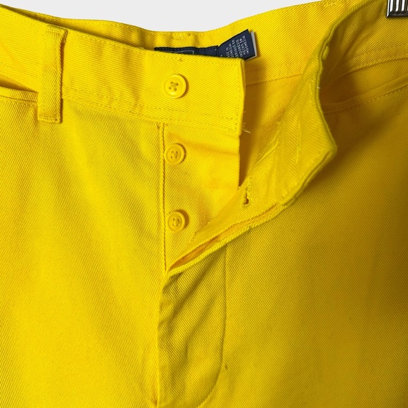 Polo Ralph Lauren High Rise Wide Leg Stretch Trousers Bright Yellow Size 8 - Picture 4 of 13